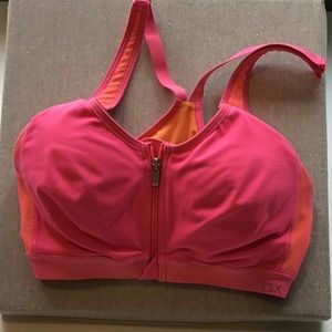 Victorias secret sports bra. 34B. Front zipper, front clasp. Good shape.